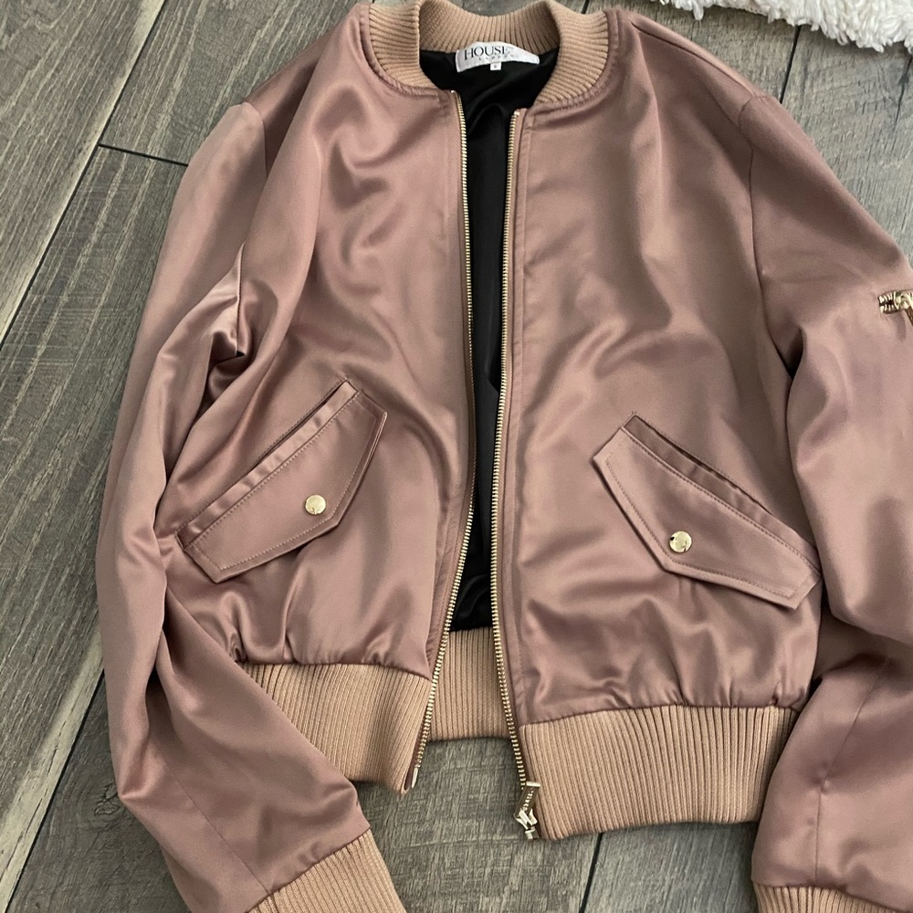 House of CB london silk bomber jacket